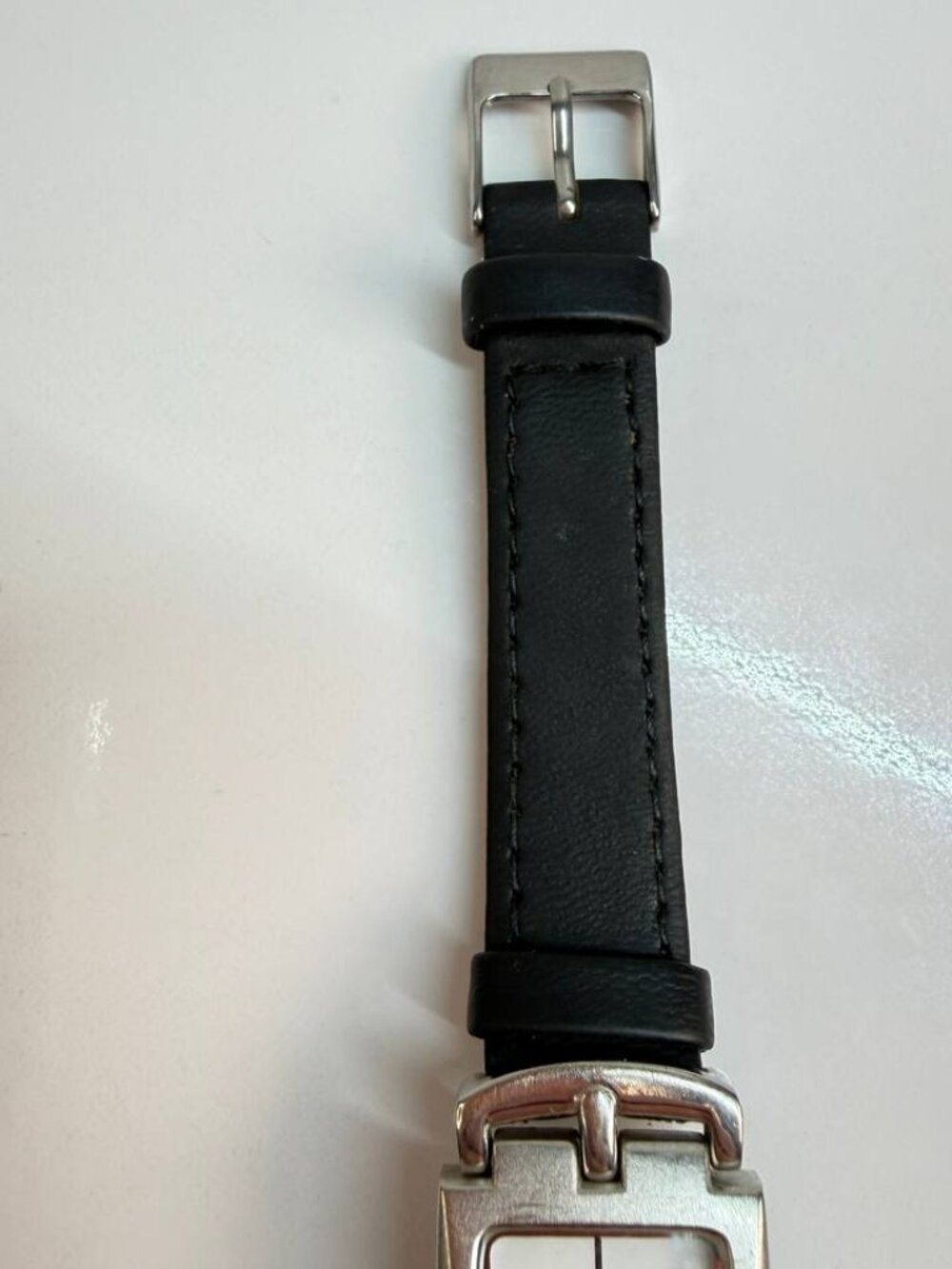 Michel Germain Rectangular Watch – Black Leather Strap - Picture 12 of 12